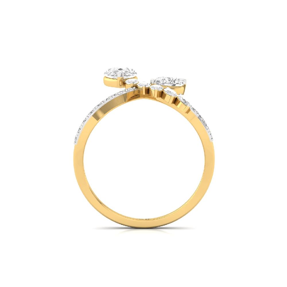 Pear Loop Lab Grown Diamond Ring