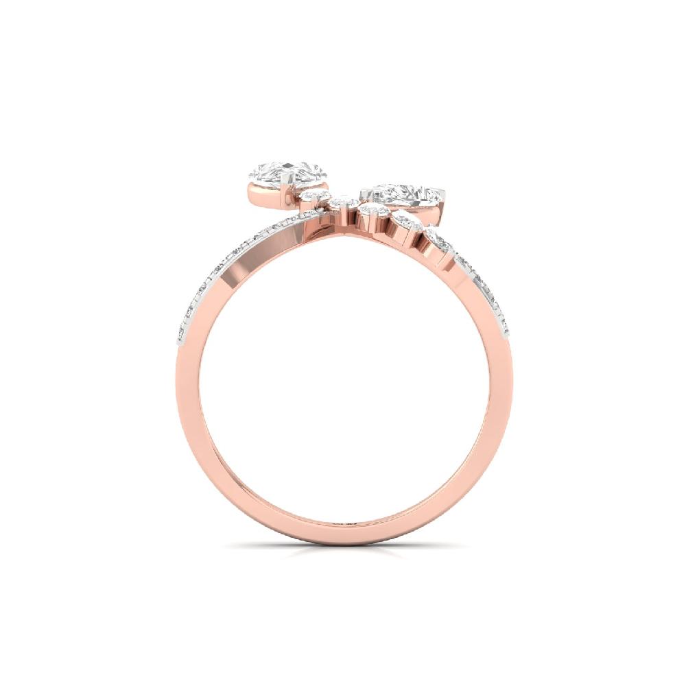 Pear Loop Lab Grown Diamond Ring