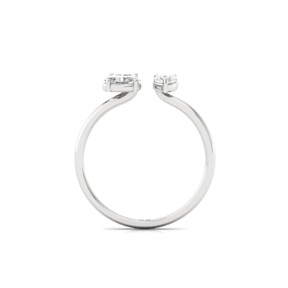 Lab Grown Three Stone  Ring with Mixed Cuts