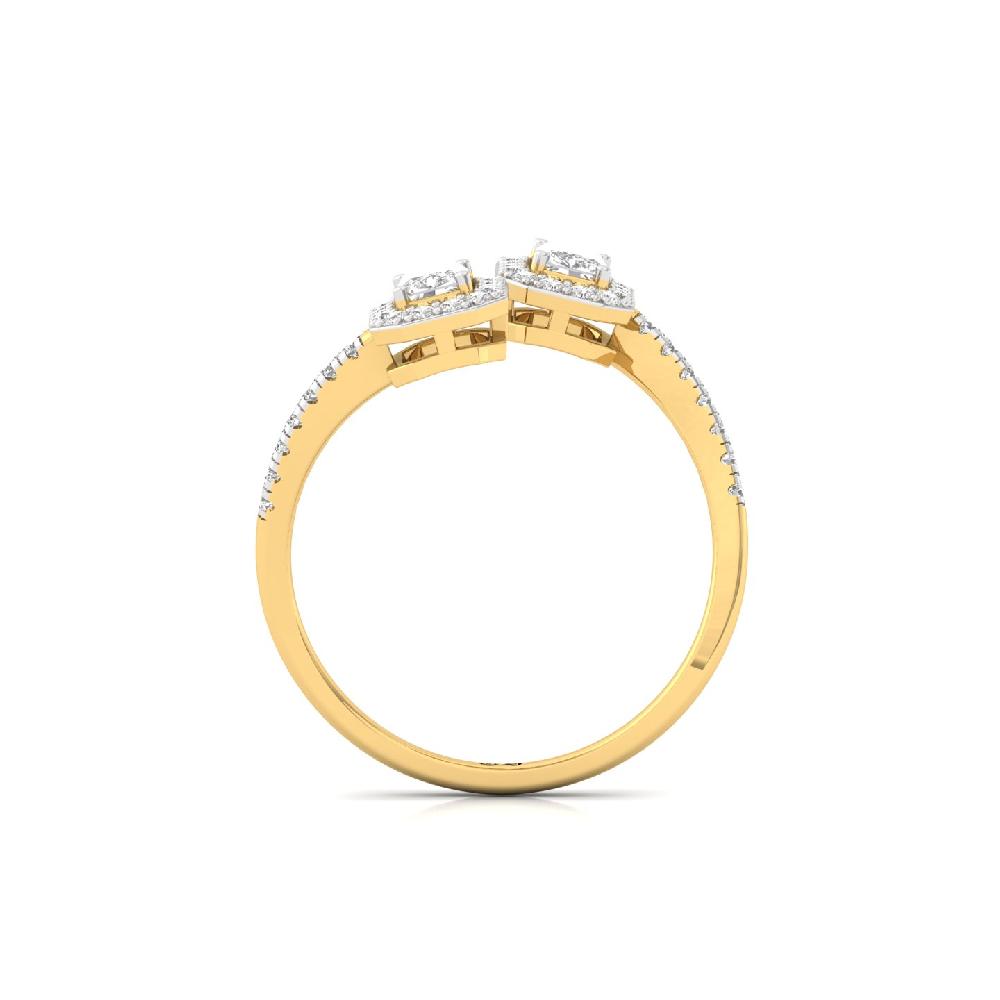 Radiant Cut Twin Lab Grown Diamond Ring
