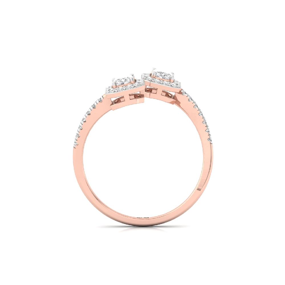 Radiant Cut Twin Lab Grown Diamond Ring