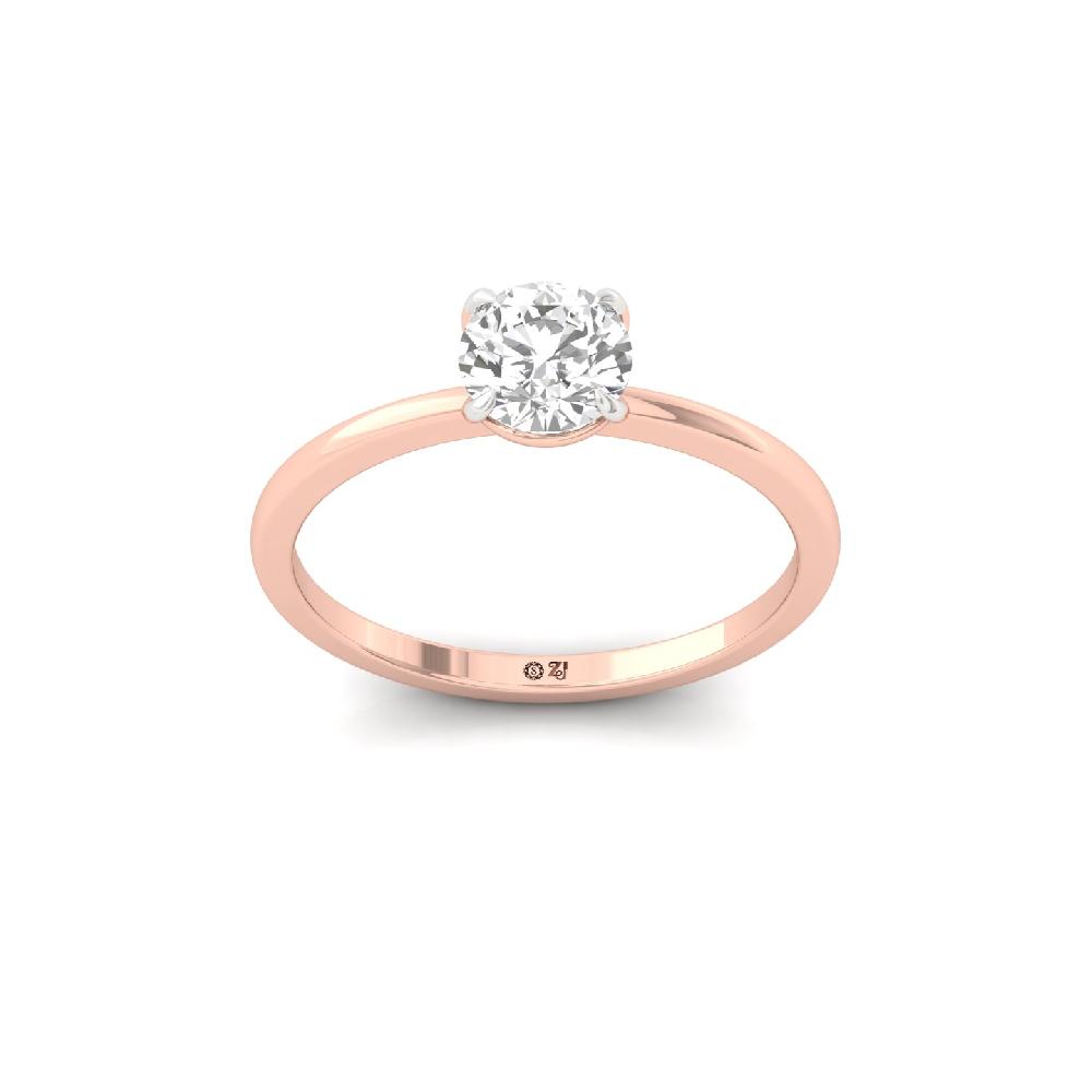 0.90ct Solitaire Round Lab Grown Diamond Ring