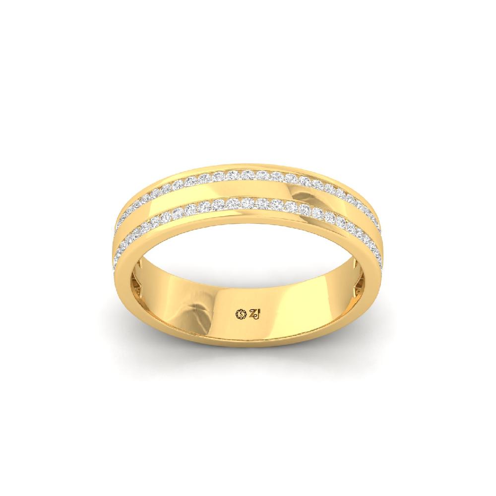 Eternal Sparkle Double Row CVD Diamond Band Ring