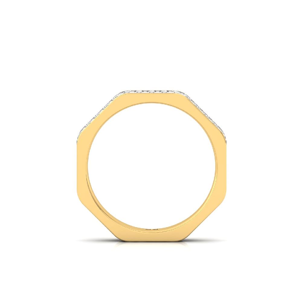 Sovereign Wide Band CVD Diamond Accent Ring