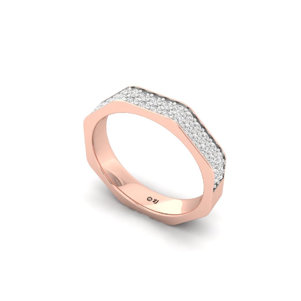 Sovereign Wide Band CVD Diamond Accent Ring