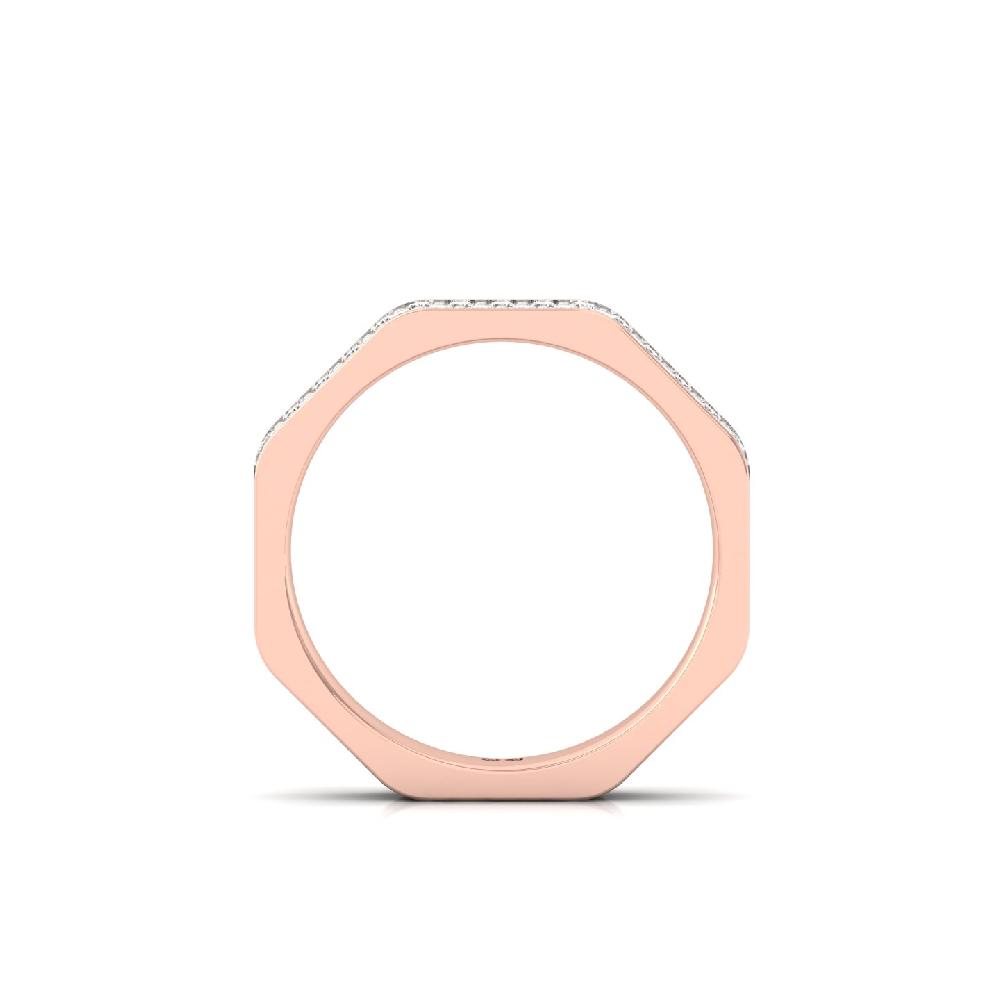 Sovereign Wide Band CVD Diamond Accent Ring