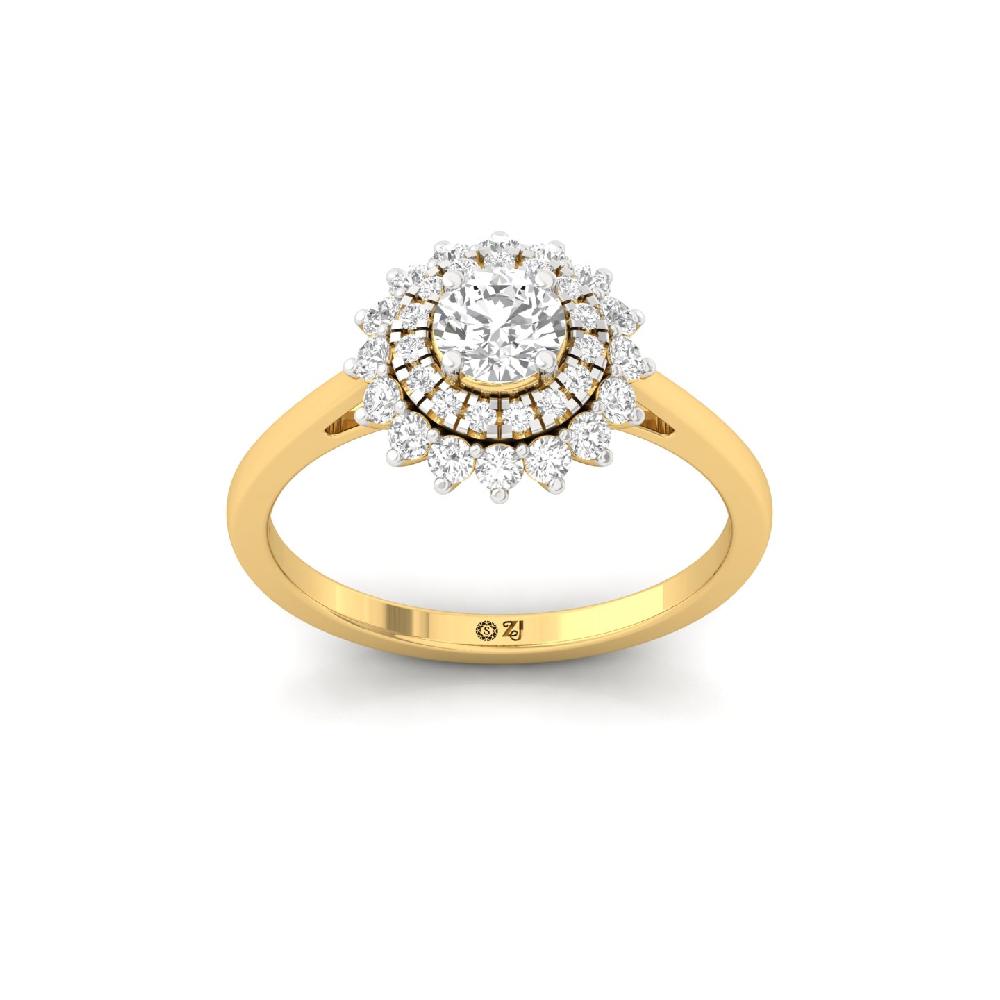 Grandeur One-Carat CVD Diamond Ring with Center