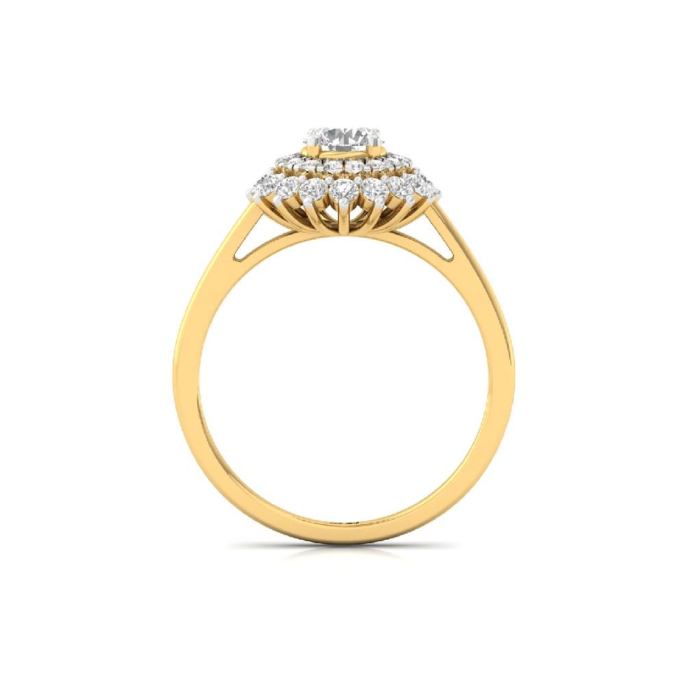 Grandeur One-Carat CVD Diamond Ring with Center