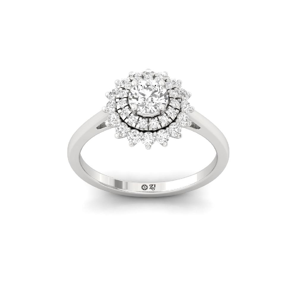 Grandeur One-Carat CVD Diamond Ring with Center