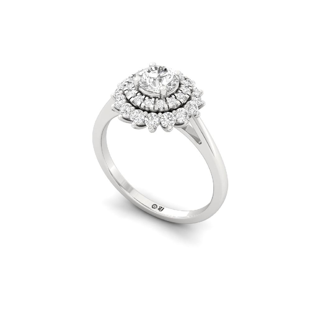 Grandeur One-Carat CVD Diamond Ring with Center