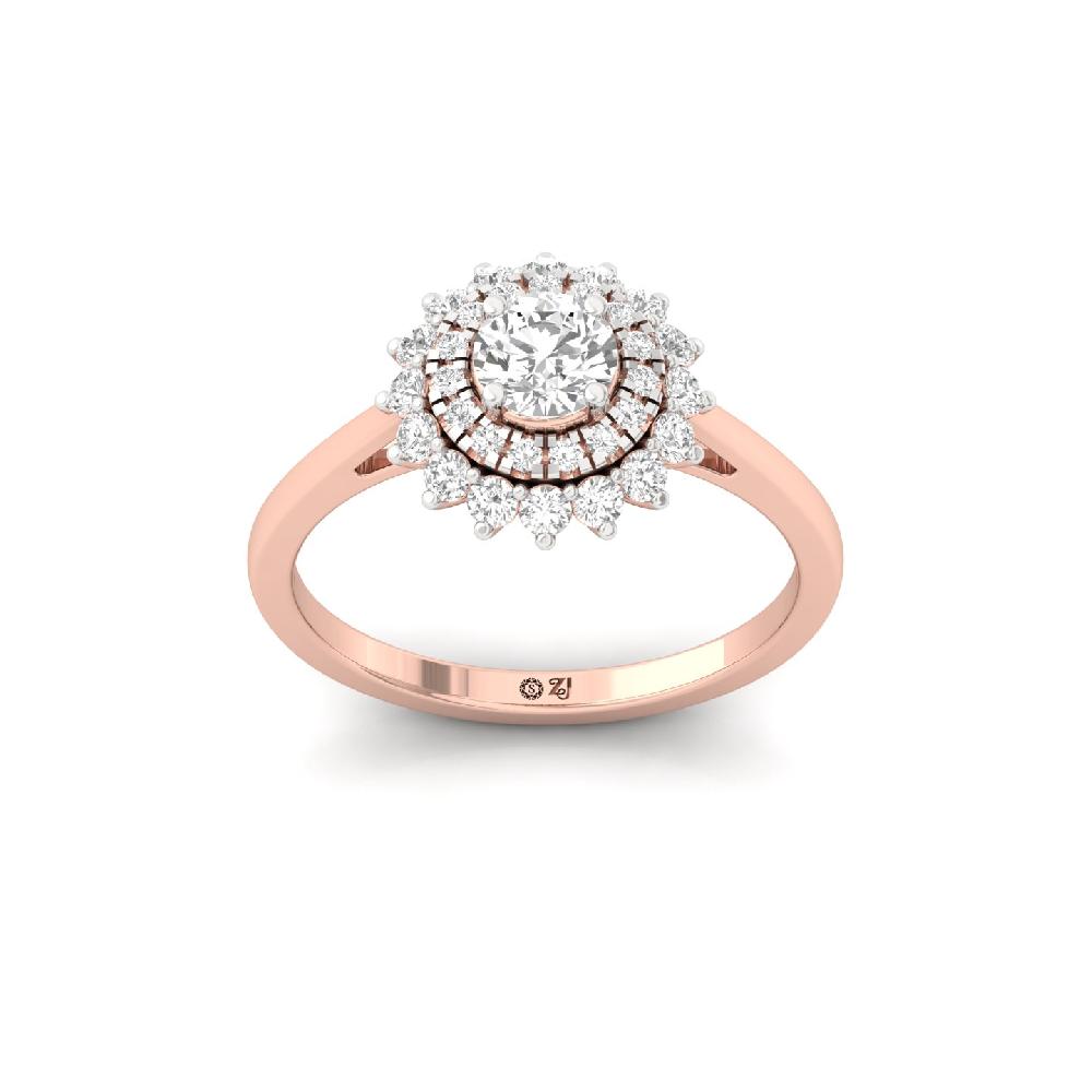 Grandeur One-Carat CVD Diamond Ring with Center