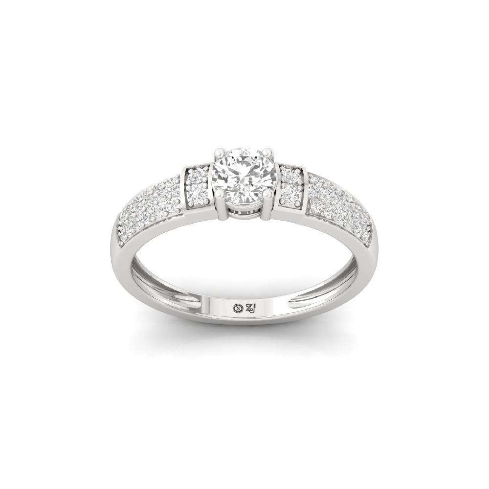 Cascading Brilliance CVD Diamond Ring