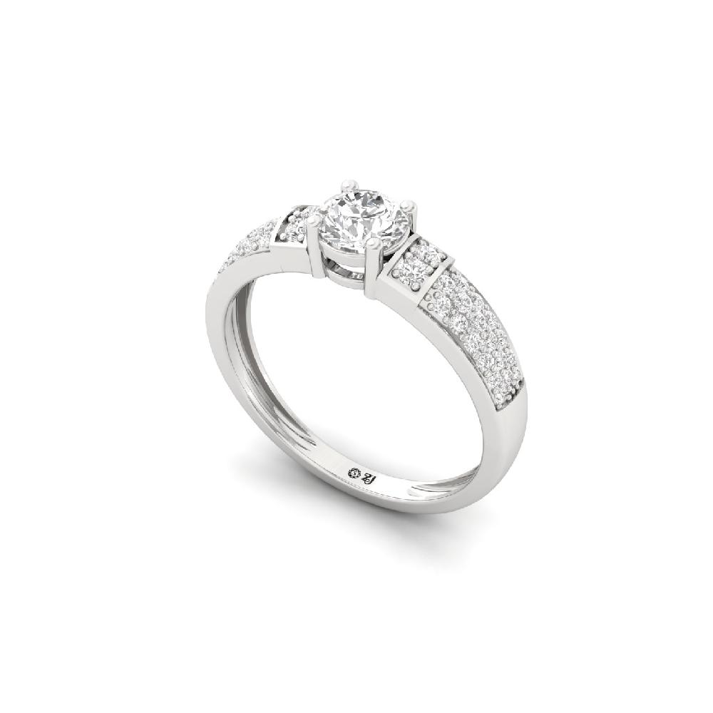 Cascading Brilliance CVD Diamond Ring