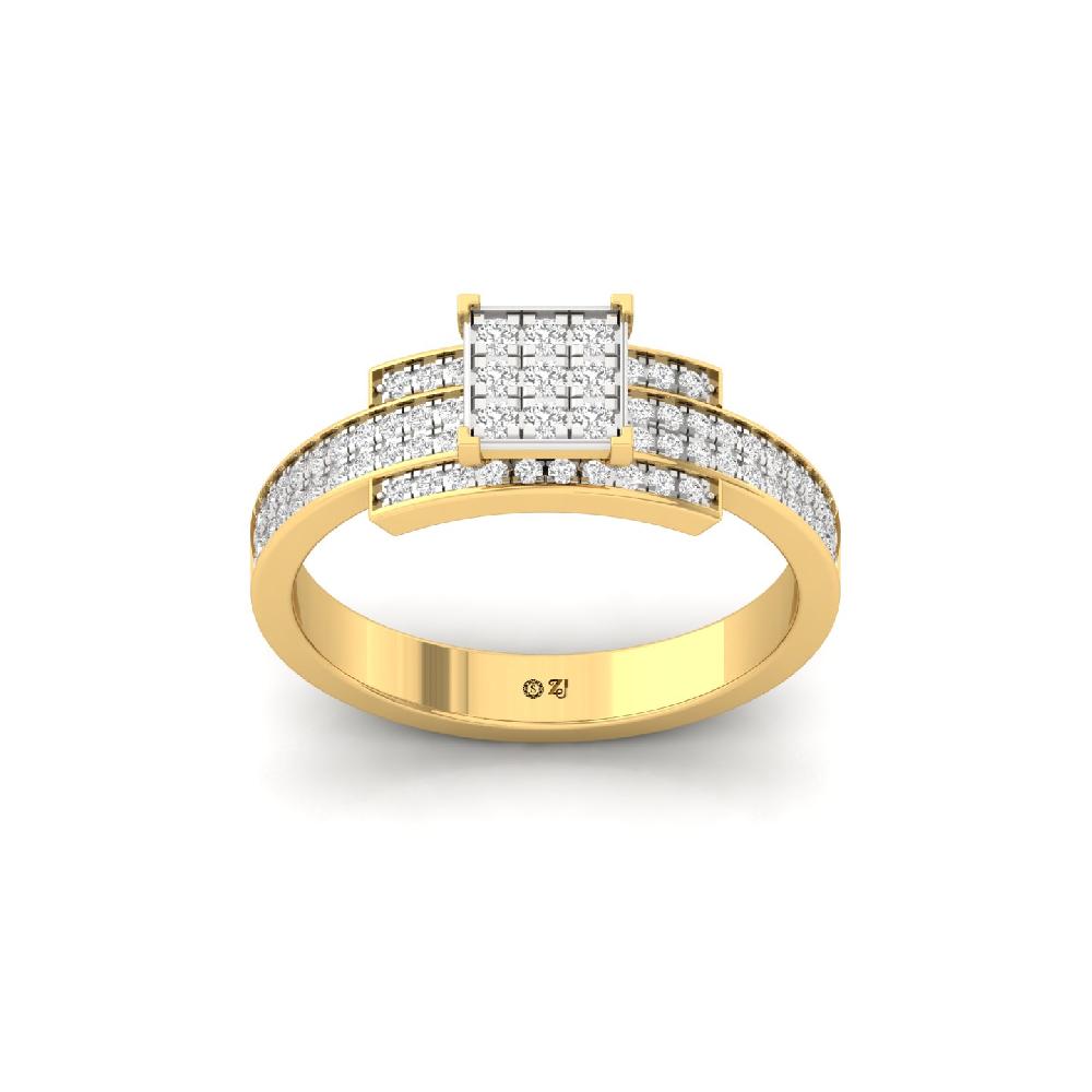 Bold Minimalist CVD Diamond Band Ring