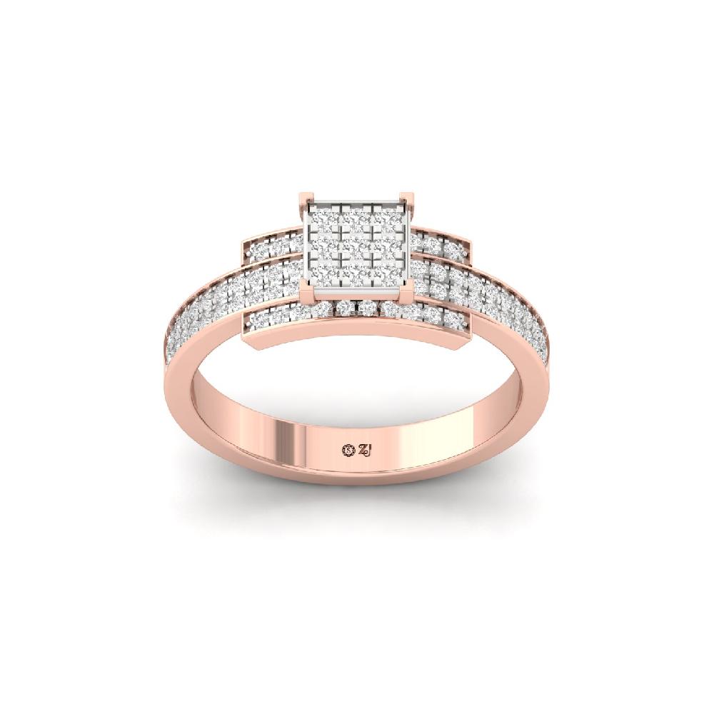 Bold Minimalist CVD Diamond Band Ring