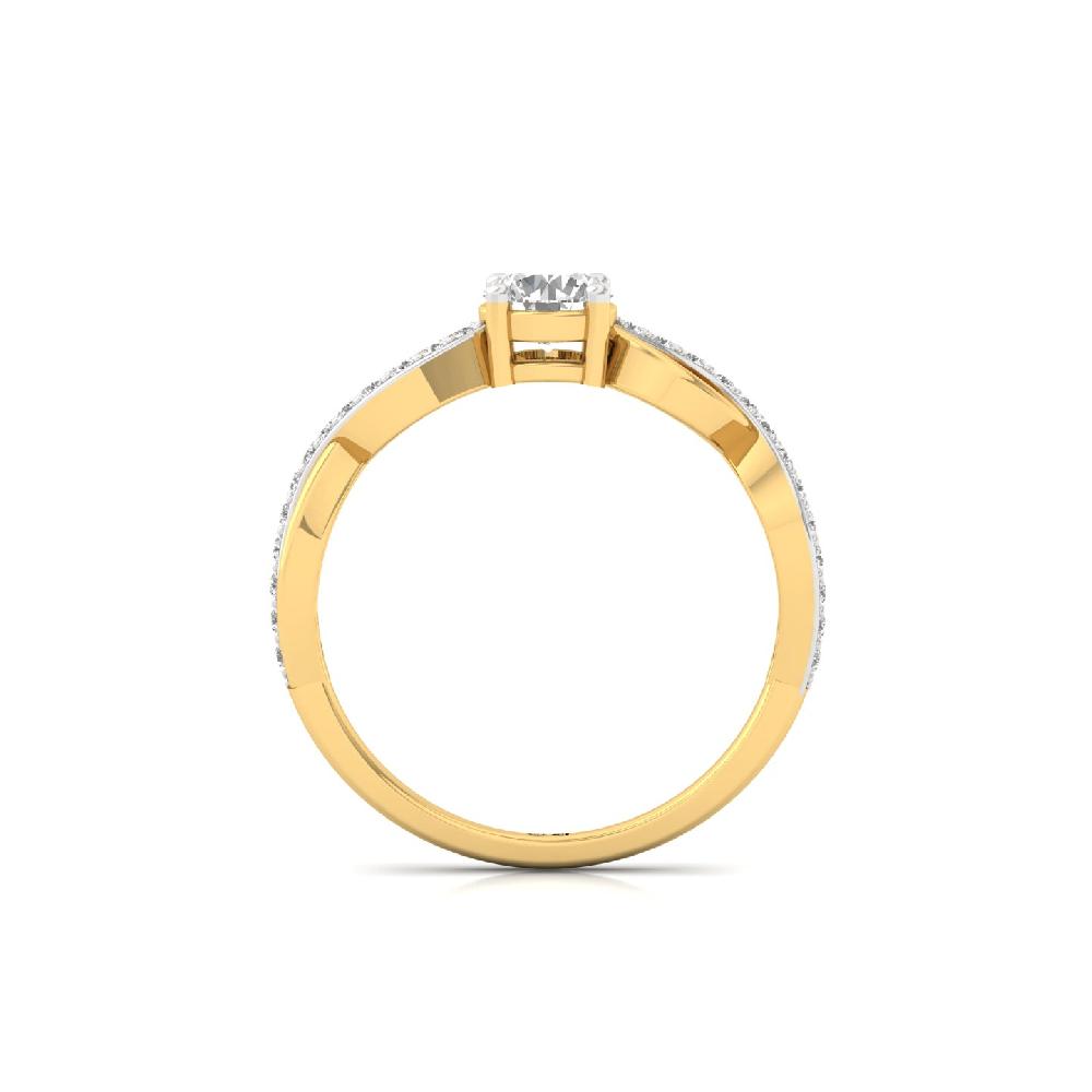 Regal Radiance CVD Diamond Ring with Center
