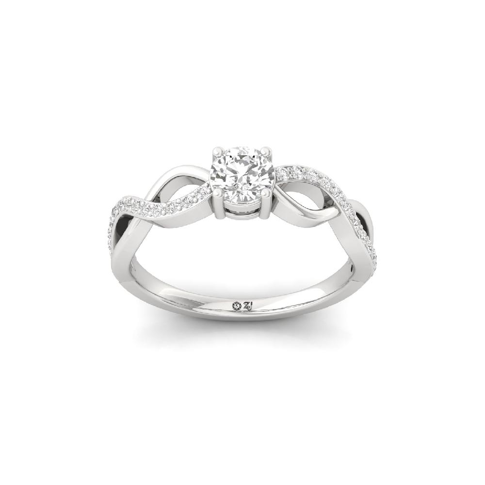 Regal Radiance CVD Diamond Ring with Center