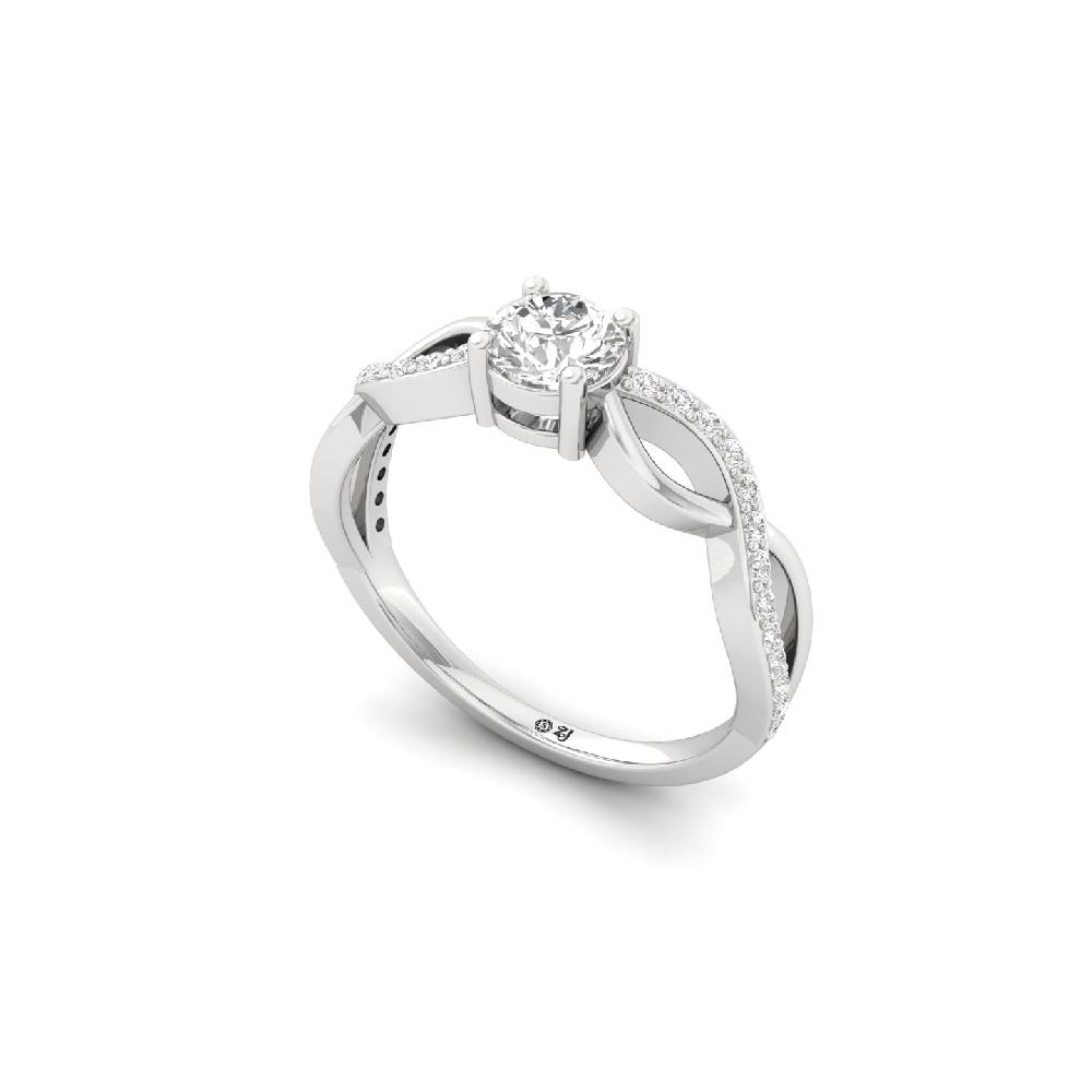 Regal Radiance CVD Diamond Ring with Center