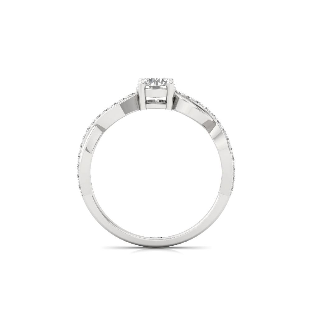 Regal Radiance CVD Diamond Ring with Center