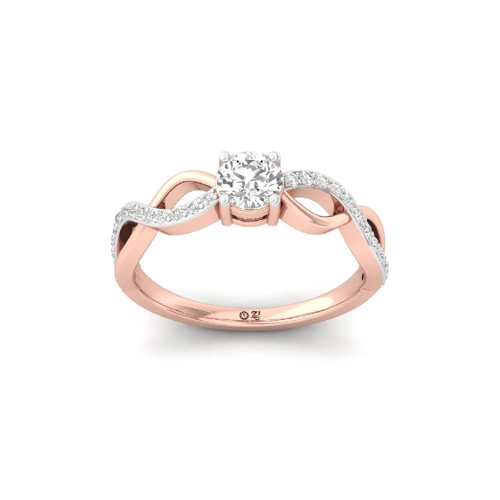 Regal Radiance CVD Diamond Ring with Center