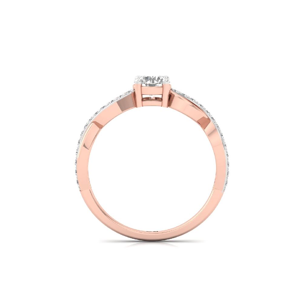 Regal Radiance CVD Diamond Ring with Center