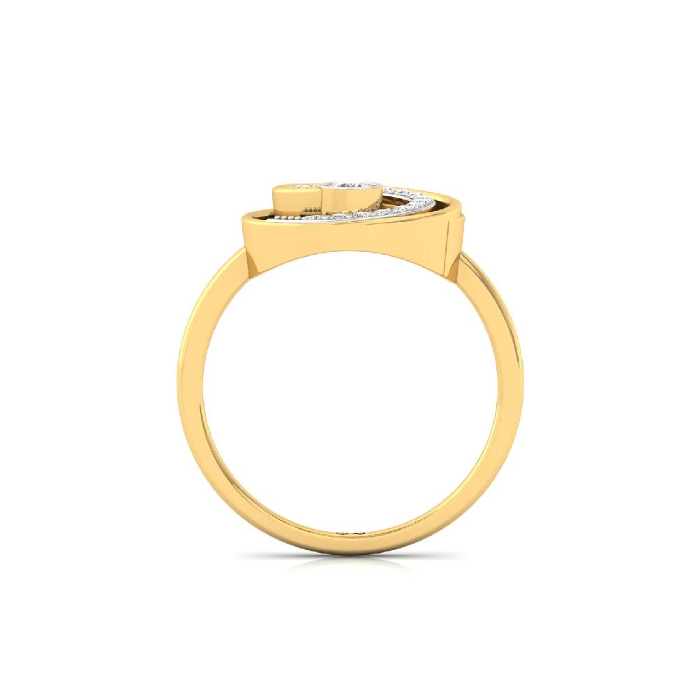 Solitaire Accent CVD Diamond Ring