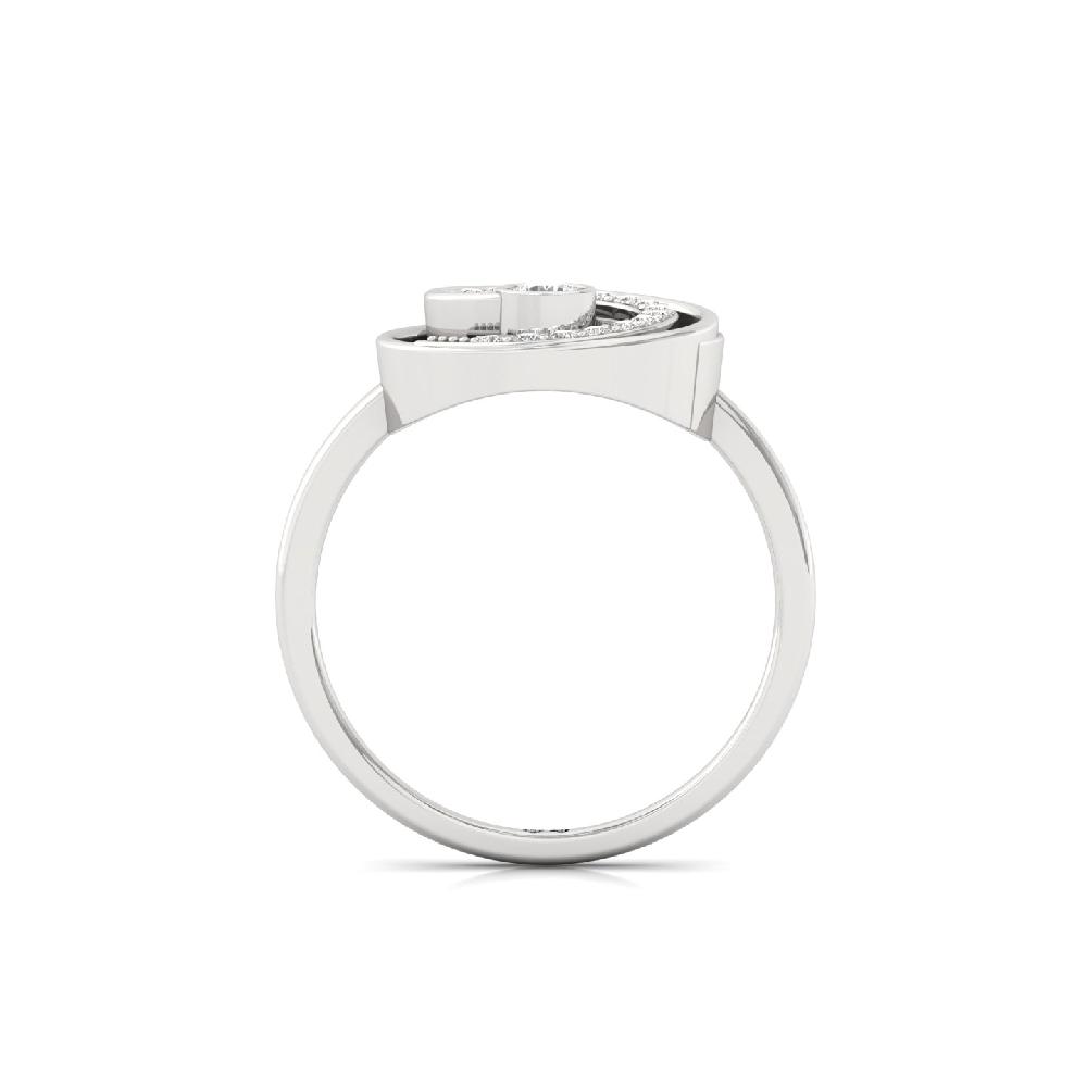 Solitaire Accent CVD Diamond Ring