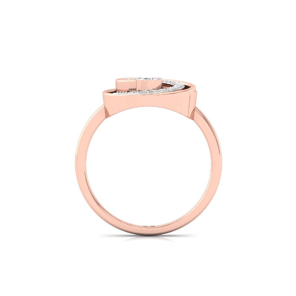 Solitaire Accent CVD Diamond Ring