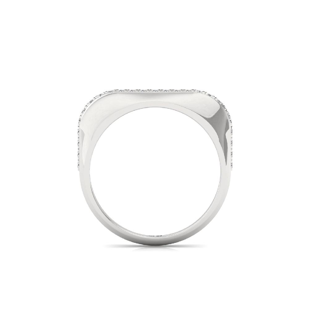 Sleek Uniform Round CVD Diamond Band Ring