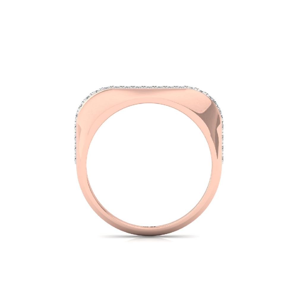 Sleek Uniform Round CVD Diamond Band Ring