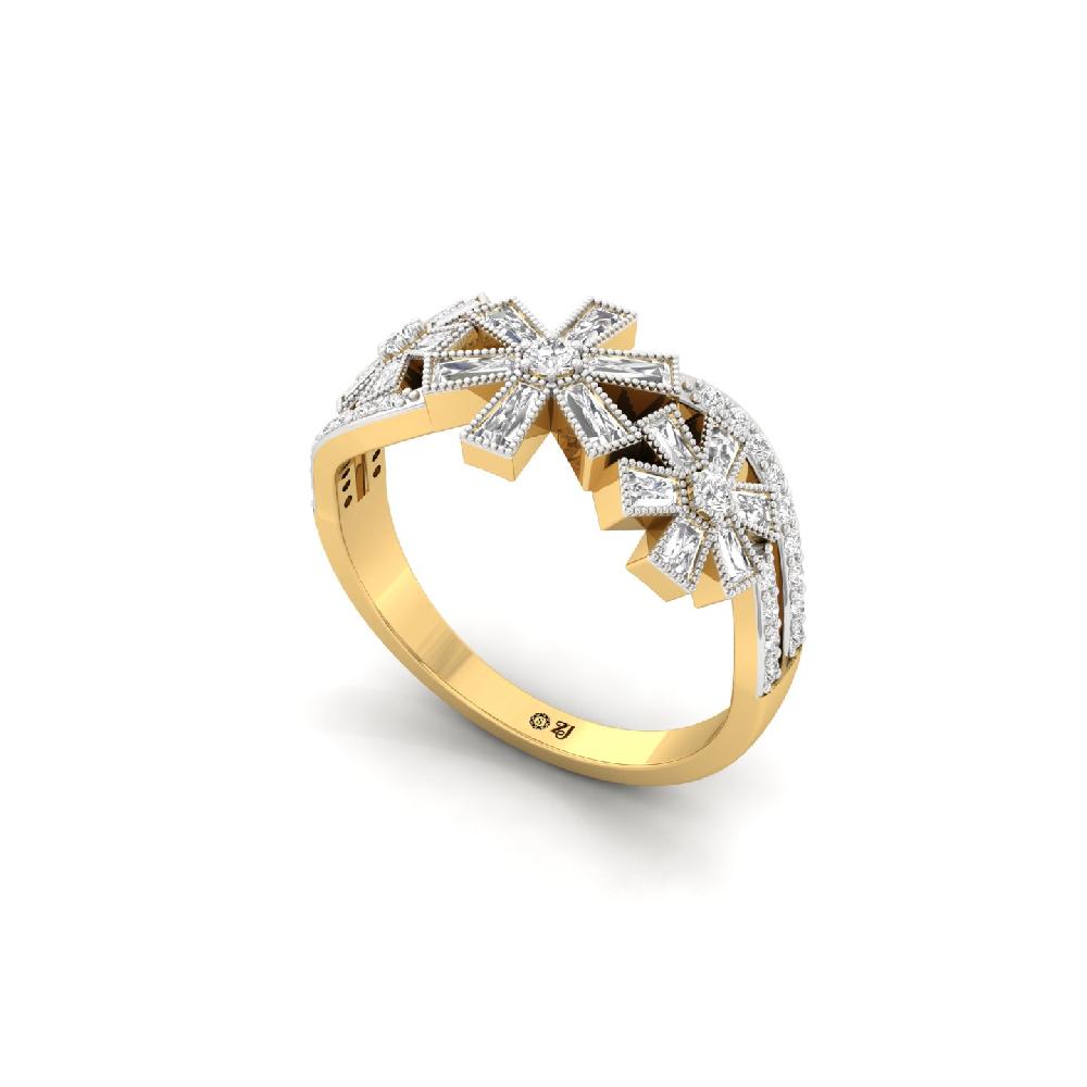 Architectural Fusion CVD Diamond Band Ring