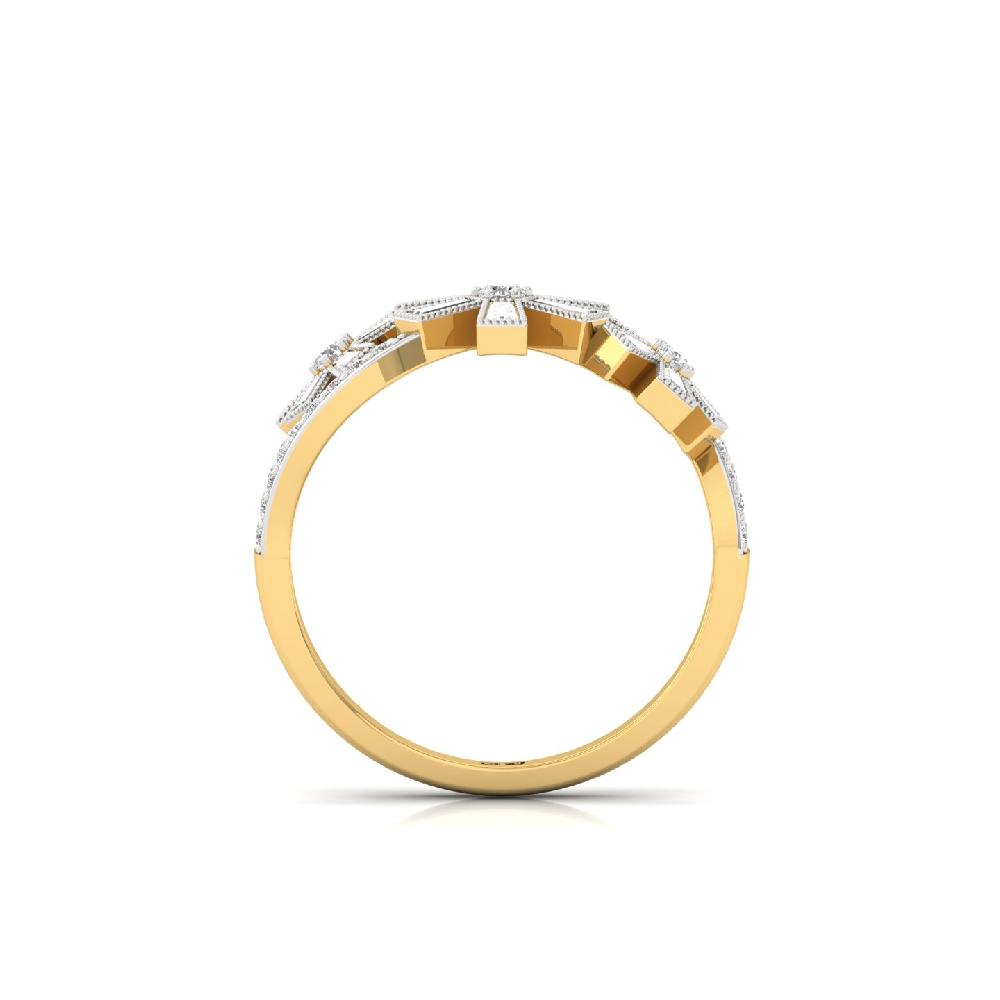 Architectural Fusion CVD Diamond Band Ring