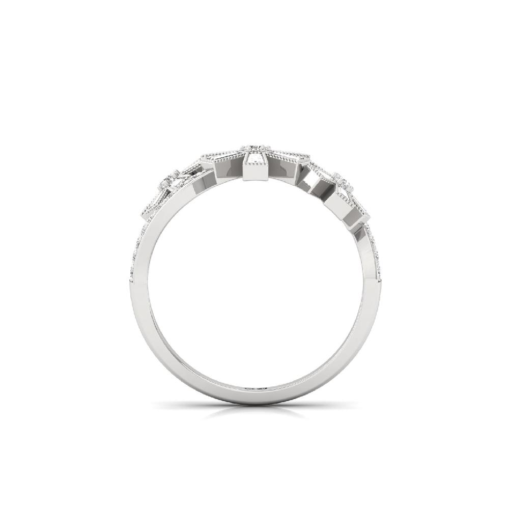 Architectural Fusion CVD Diamond Band Ring
