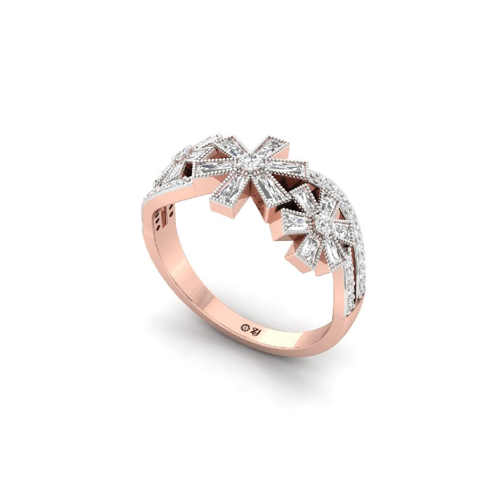 Architectural Fusion CVD Diamond Band Ring