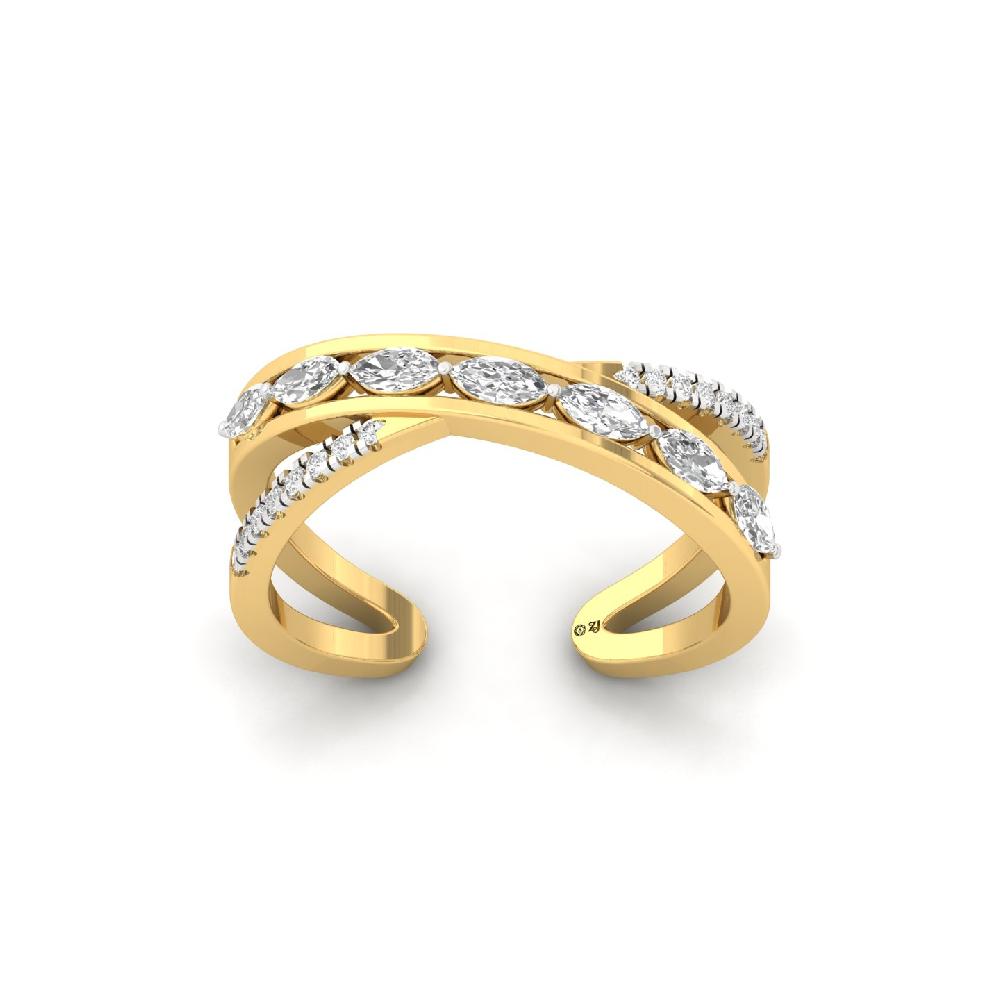 Majestic Marquise CVD Diamond Ring