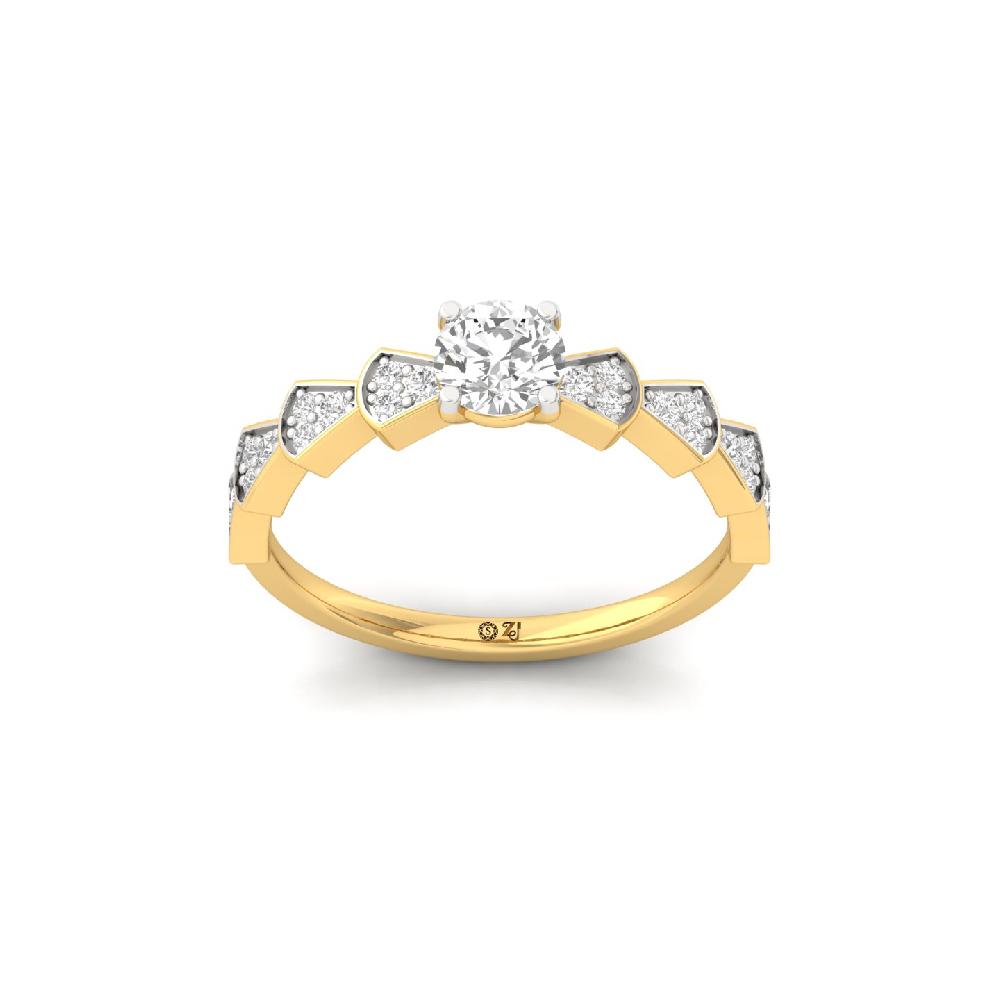 Luminous Cluster CVD Diamond Ring