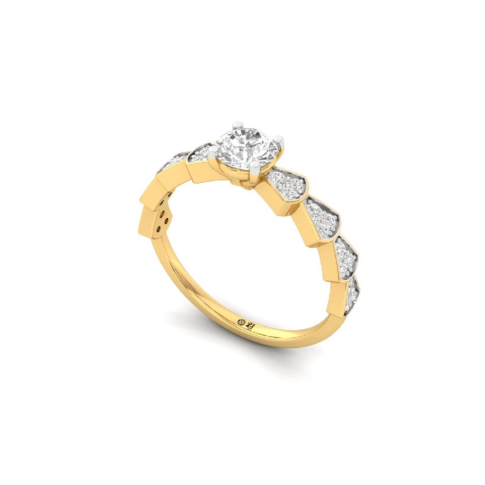Luminous Cluster CVD Diamond Ring