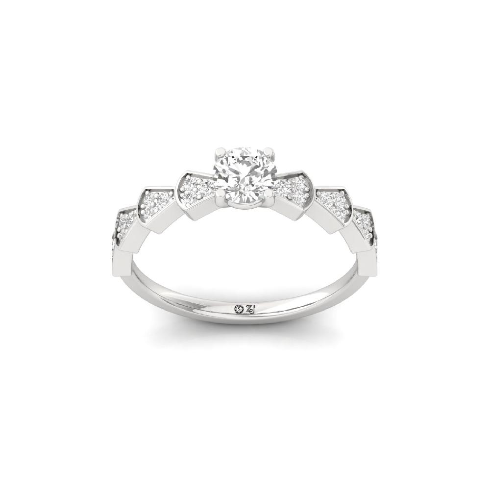 Luminous Cluster CVD Diamond Ring