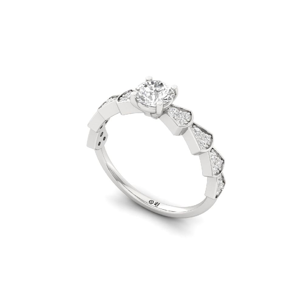 Luminous Cluster CVD Diamond Ring