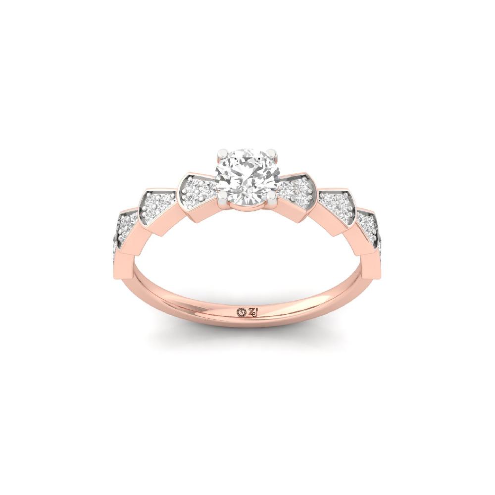 Luminous Cluster CVD Diamond Ring
