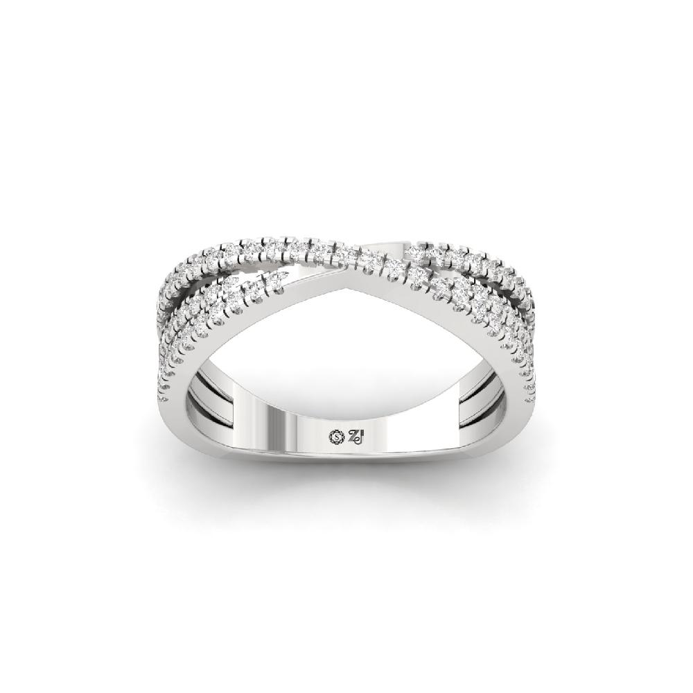 Infinite Sparkle Pave CVD Diamond Eternity Ring