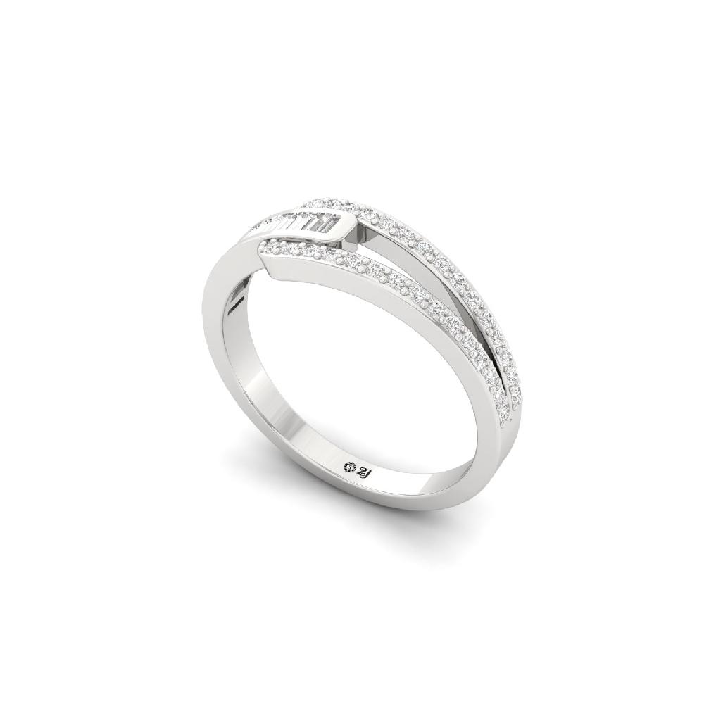 Geometric Baguette CVD Diamond Band Ring