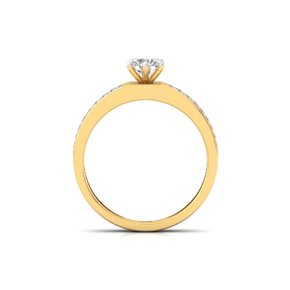 Regal Pave Halo CVD Diamond Ring