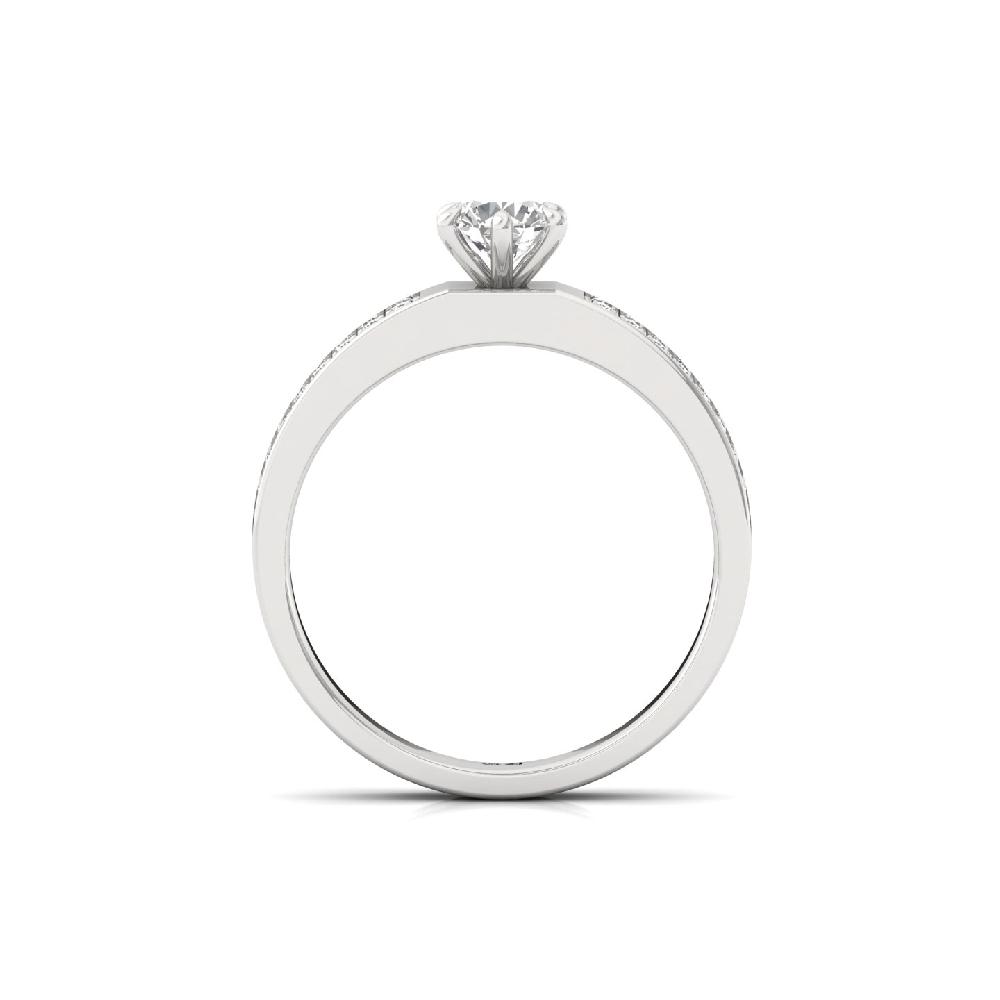 Regal Pave Halo CVD Diamond Ring