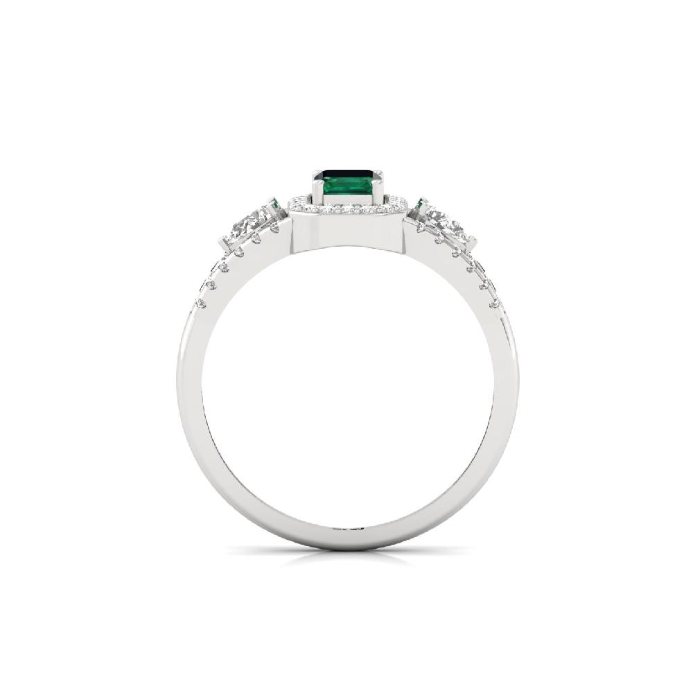 Pear & Emerald Cut Lab Grown Diamond Women's Ring