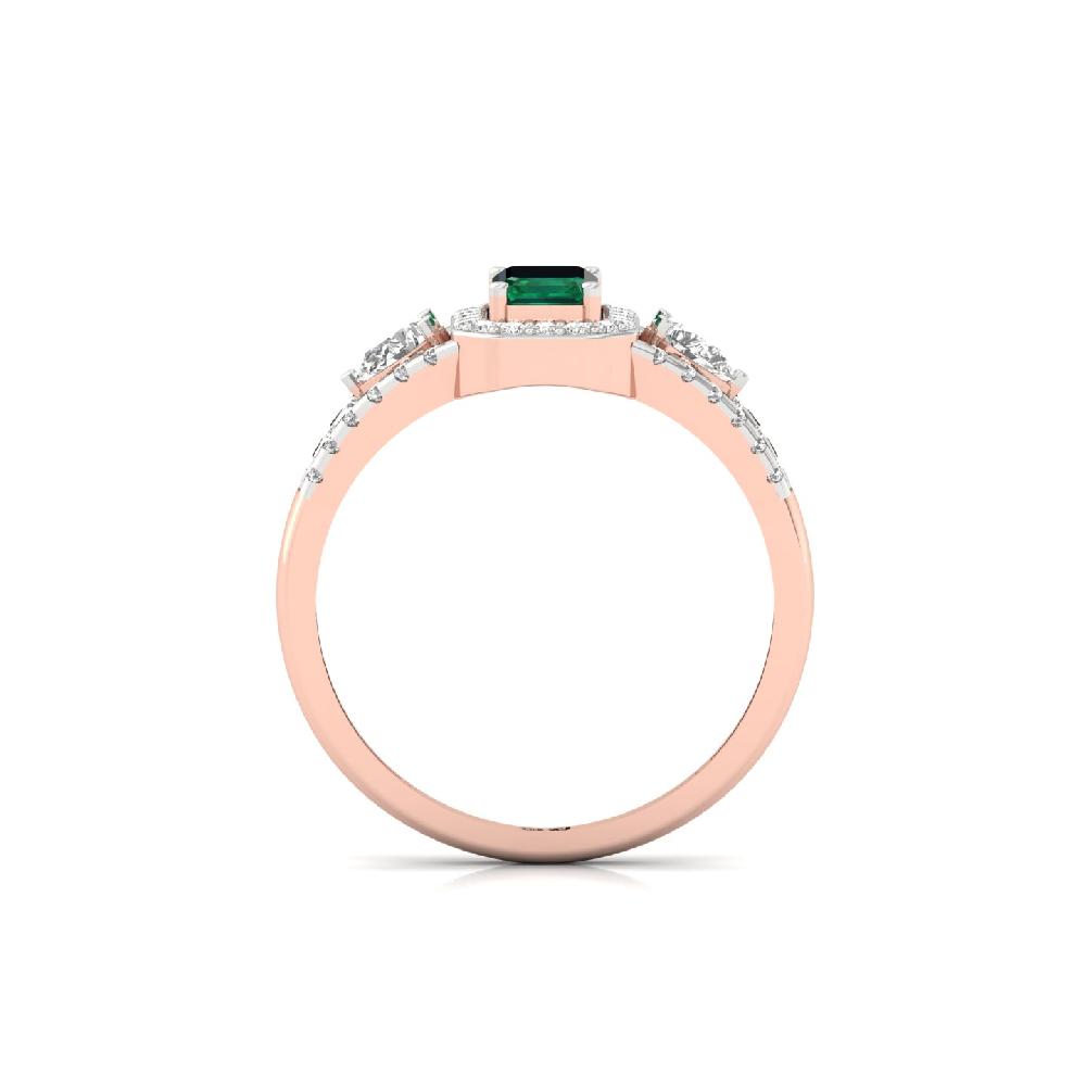 Pear & Emerald Cut Lab Grown Diamond Women's Ring