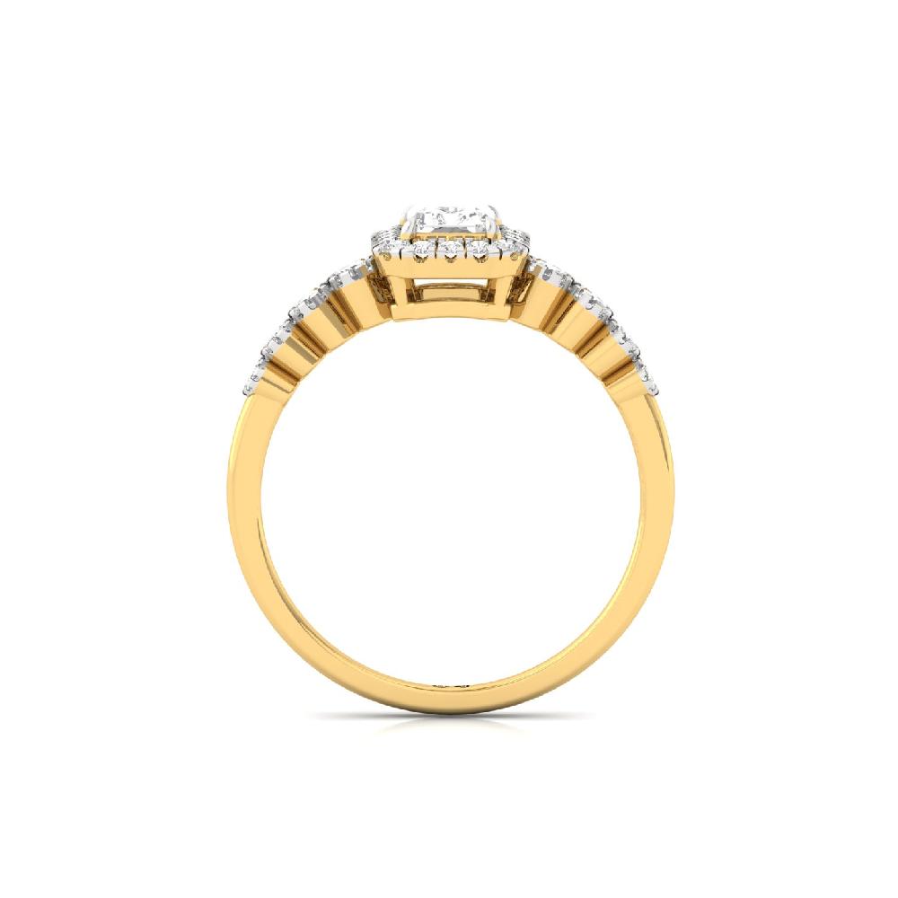 Elegant Radiant CVD Diamond Ring