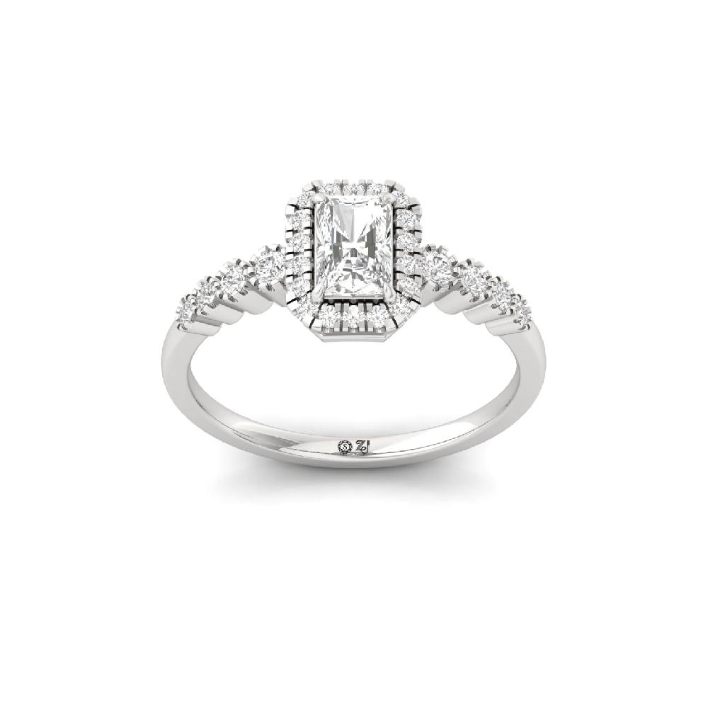 Elegant Radiant CVD Diamond Ring