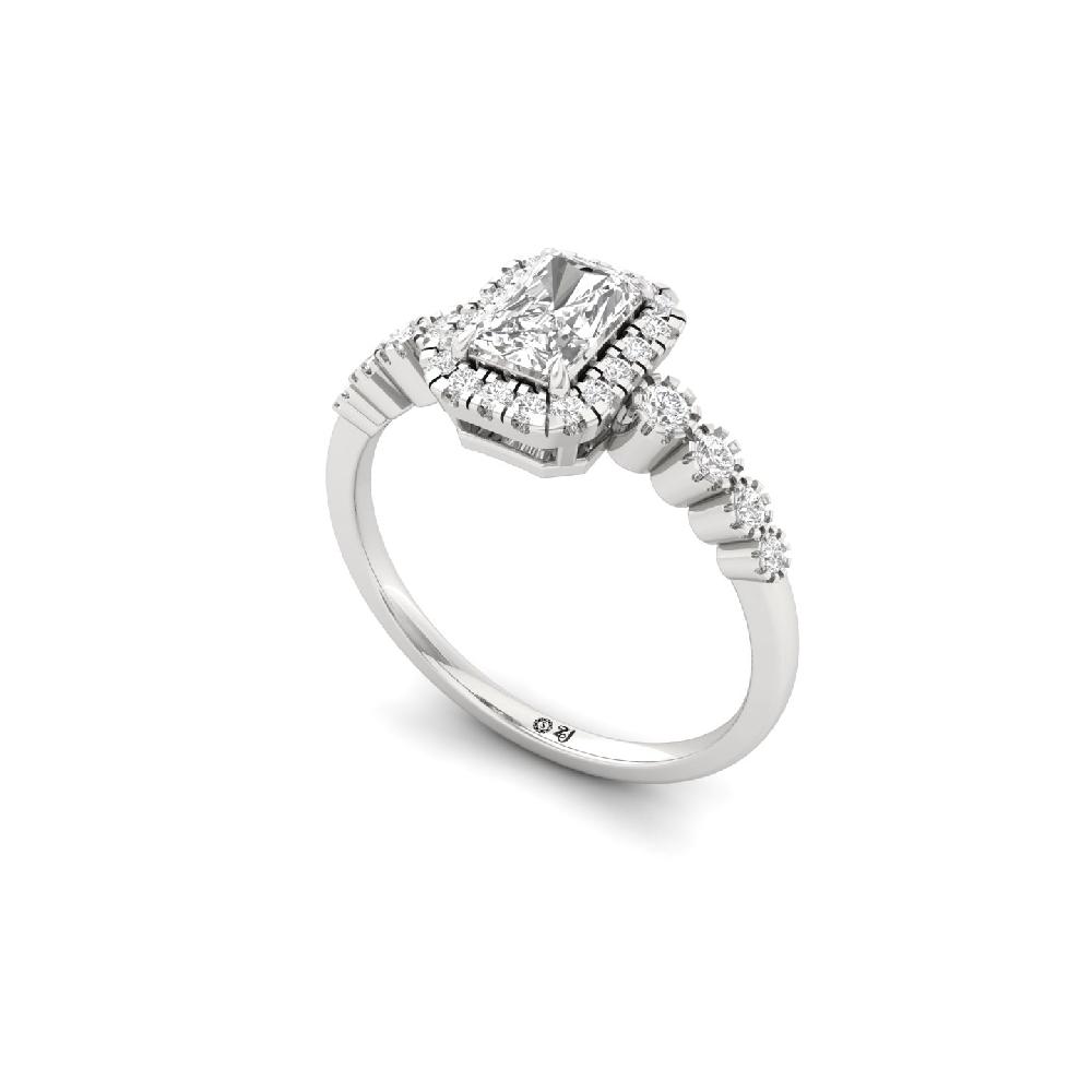 Elegant Radiant CVD Diamond Ring