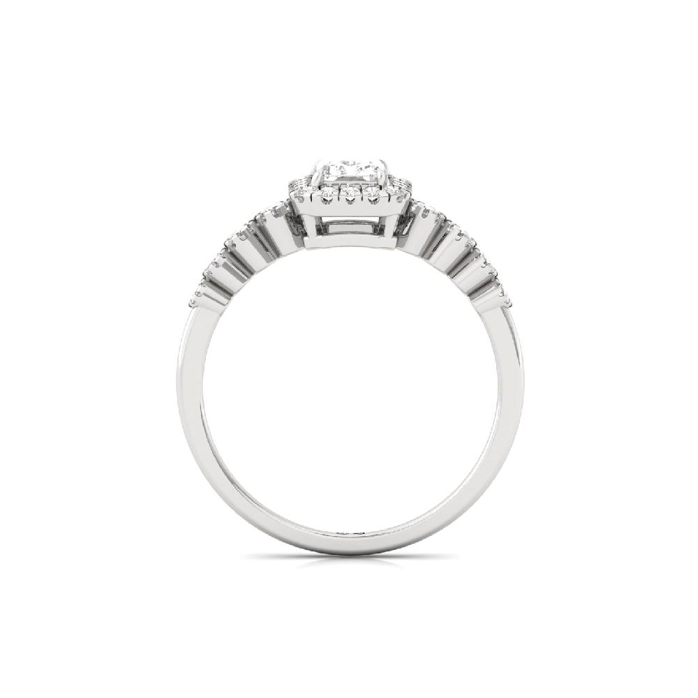 Elegant Radiant CVD Diamond Ring